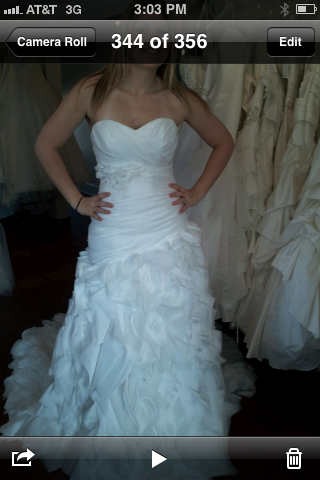 Ivory or Diamond White? :  wedding color ivory maggie sottero Dress
