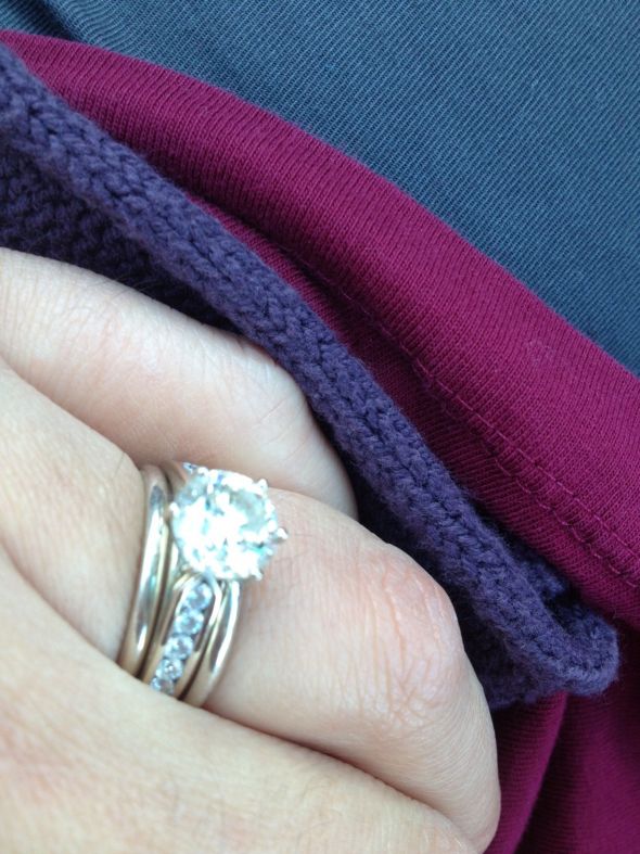 Mine is a Cathedral Channel Set Diamond Ring :  wedding wedding ring engagement ring 215 carat round diamond three rings Year 7 Of Marriage 