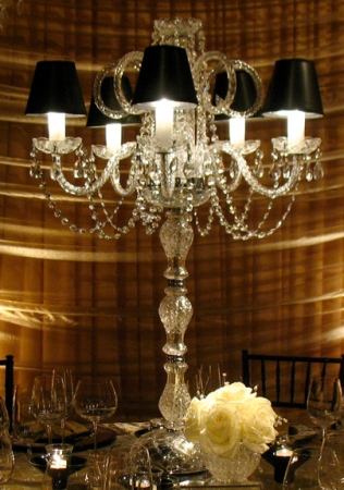 Real Crystal Candelabras 33 tall Starting at 5000 Lamp shade color are 