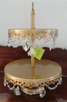 Opulant Treasures Bronze 2 tier cake stand :  wedding cake reception Cake Stand