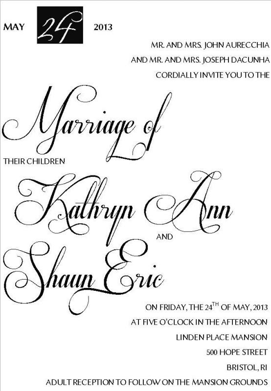 My first crack at my DIY invites...thoughts?