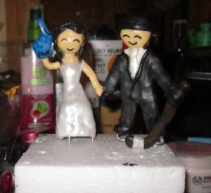 DIY Wedding Cake topper by Weddingbee
