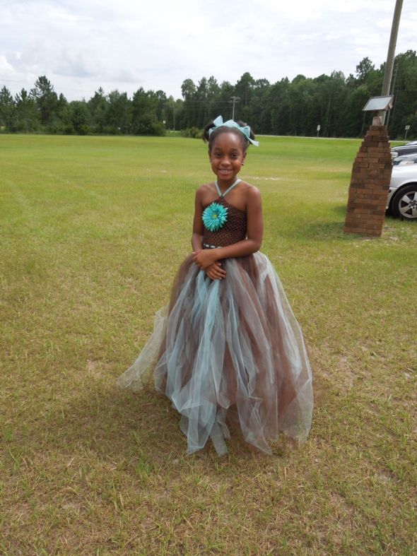 My diy flower girl and ring princess dresses