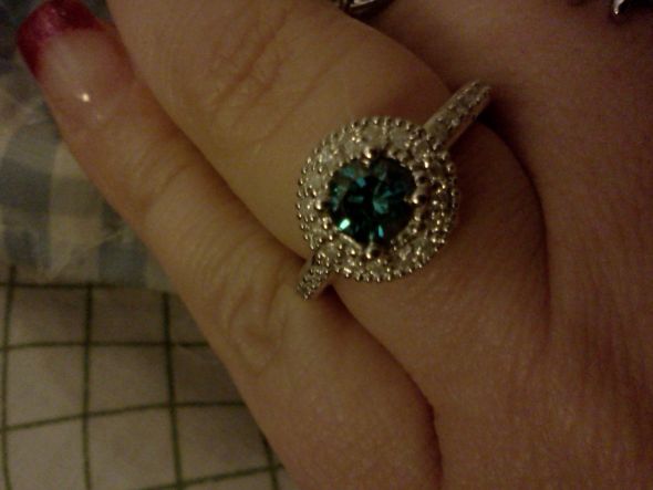Blue diamond engagement rings? :  wedding engagement ring blue diamond waiting confused advice ring porn sapphire IMG566