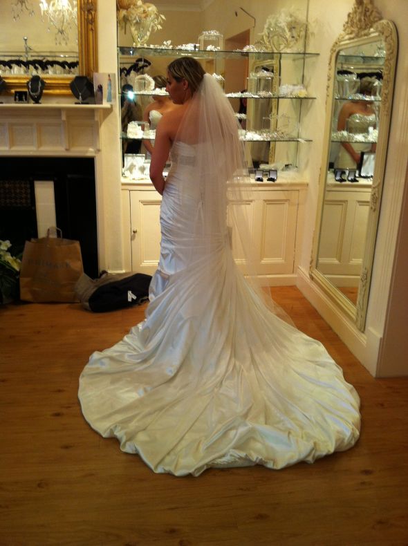 Please Help Me Choose A Dress!! :  wedding dress winter Dress 1 From The Back