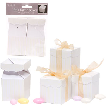 Favor Boxes - large quantity available! :  wedding favors boxes decorations candy white ivory bridesmaids inspiration diy reception Boxes 2