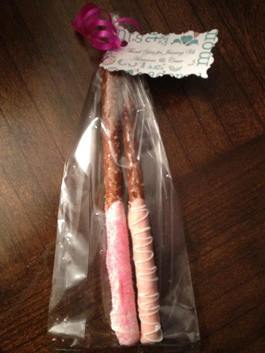 pink chocolate covered pretzels my M
