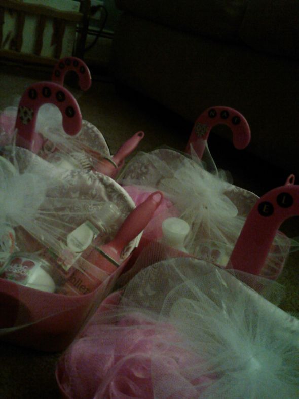 Shower baskets for my Bridesmaids!
