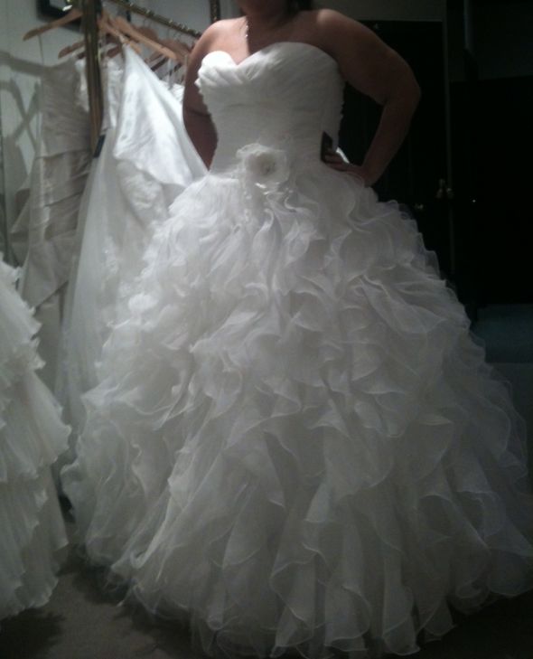 possible wedding dress..what does everyone think :  wedding black white 4816 Mori Lee 