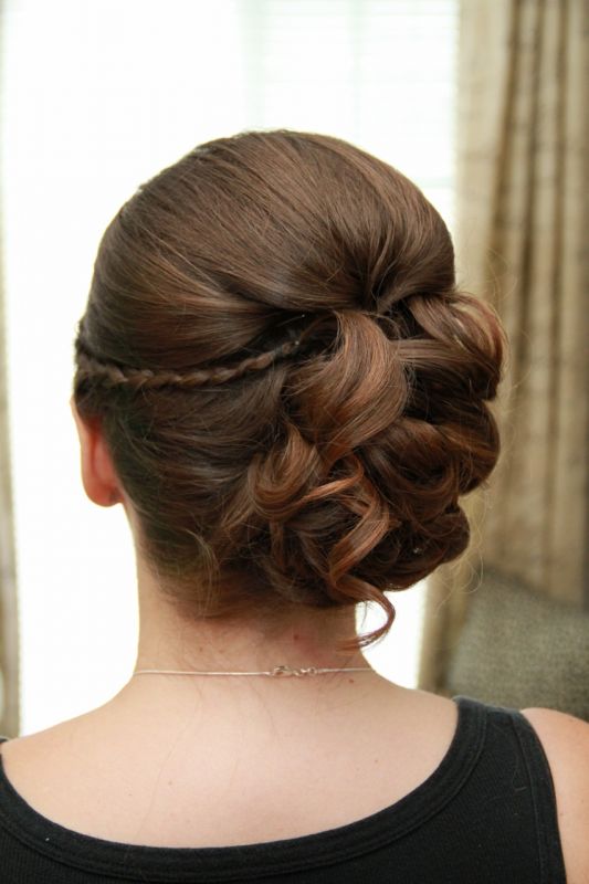 Bridesmaids and Flower girl hair on 