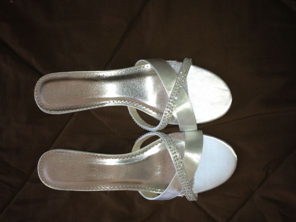 Wedding Shoes Dyeable sandal with wedge heel wedding shoes wedge