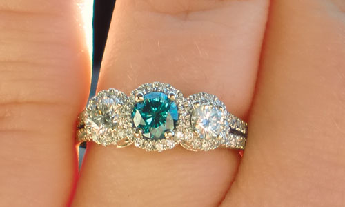 Blue Diamonds : wedding blue diamond engagement ring Untitled 2