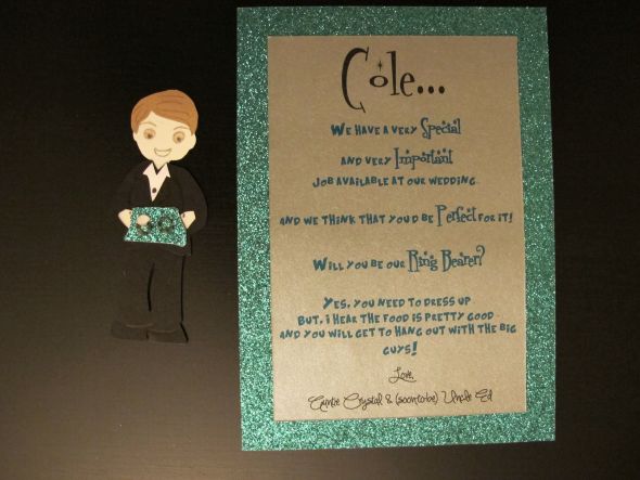DIY Bridesmaid invites (& flower girl + Ring Bearer) :  wedding bridesmaid invite flower girl invite ring bearer invite paper dolls teal pink bridesmaids diy invitations IMG 0166