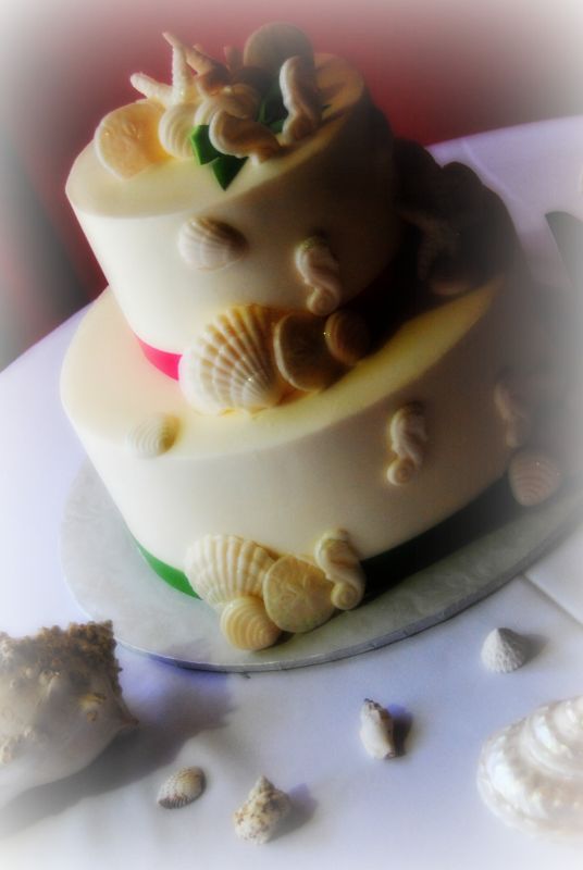 Is anyone else having a reception back home after their destination wedding? :  wedding Cake 7 Soft Fosuc
