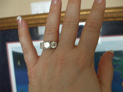 Larger lavish rings.. :  wedding Engagement Ring On My Hand