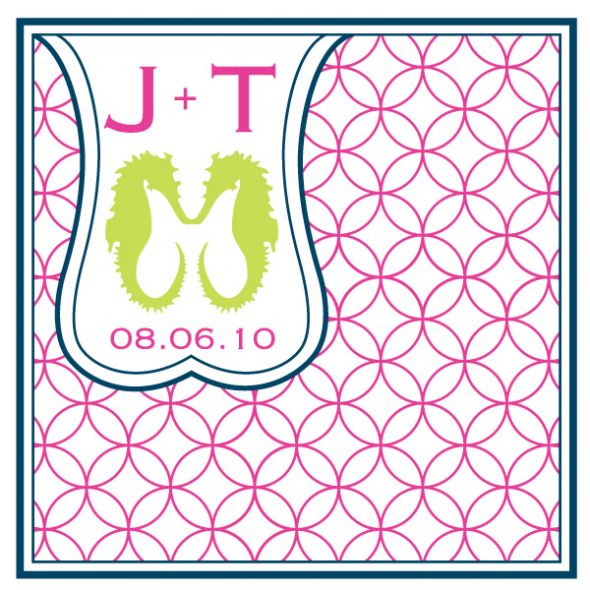 What are your wedding colors? :  wedding wedding planners linens linen atlanta candy buffet chair covers tablecloths sashes overlays Joey Monogram Design 01
