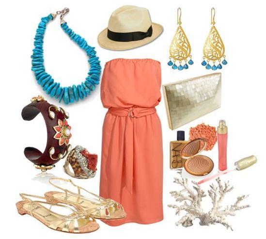 I love the idea of turquoise coral and gold The wedding party girls will 