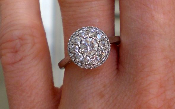 plain band as engagement ring? : wedding engagement rings bands simple CIMG0319 Close Up
