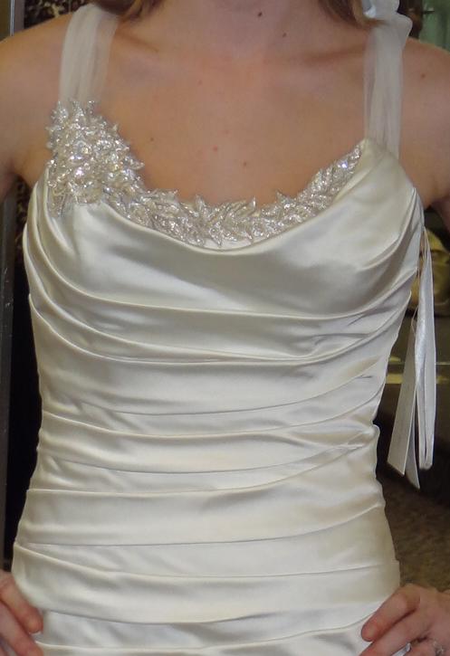 David's Bridal SPK472? Any Real Life pics? :  wedding dress davids bridal Jenns Pics 120 2