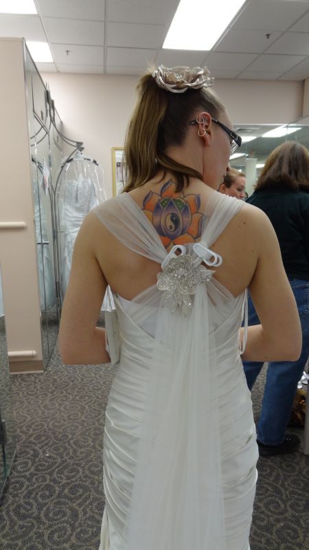 David's Bridal SPK472? Any Real Life pics? :  wedding dress davids bridal Jenns Pics 123