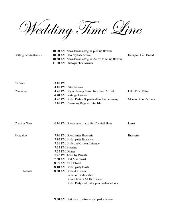 This Is Why Your Bridal Party Should Have Their Own Wedding-Day Timeline