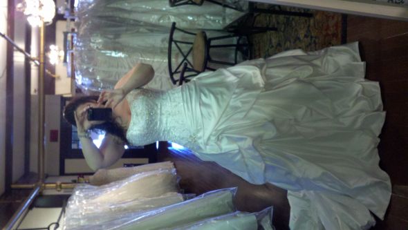 my actual priscilla by maggie,... =] :  wedding maggie priscilla white sparkle corset back dress 2012 03 30 12 27 08 898