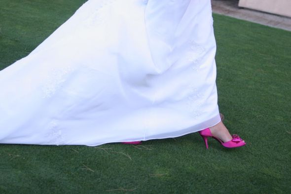 FS: Stuart Weitzman Solitaire Pink Fuchsia Pumps - Sz 7.5 :  wedding 0633 Sm