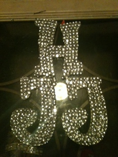My DIY blingy Initials