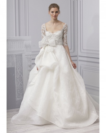 wedding dresses 2013 :  wedding a line wedding dress dress red wedding dresses online Monique Lhuillier Spring2013 Wd108745 031 Vert