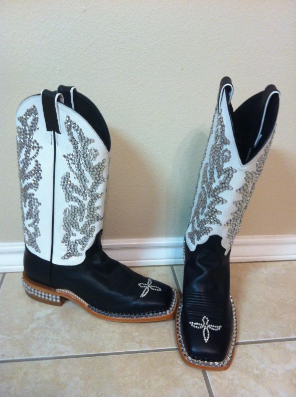 So made my own What do y'all think Cowboy Boots anyone wedding Photo
