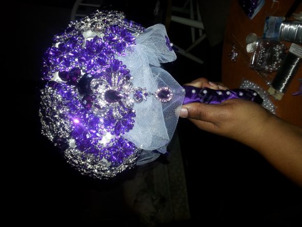 FINISHED PRODUCT!!! PURPLE BROOCH BO
