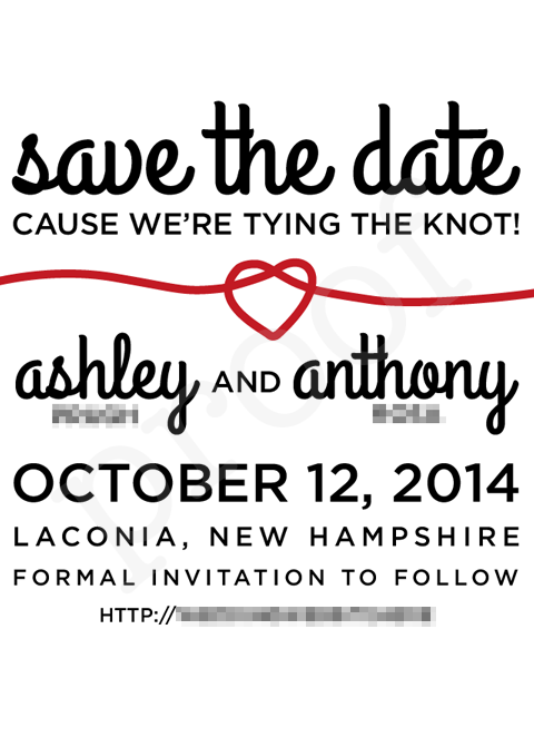 our save the date design