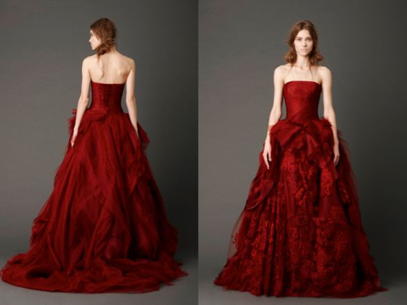 Vera Wang's red wedding dresses wedding wedding dresses 1 vera wangs 