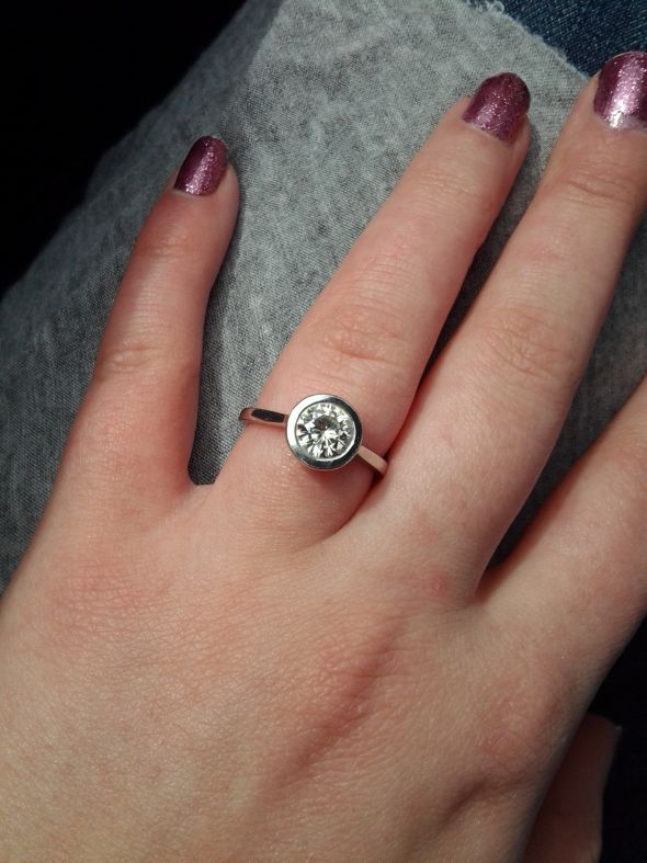 Moissanite Rings wedding moissanite ring cz custom made diamond 20120316 