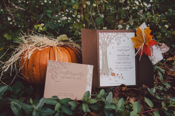 My DIY Fall Wedding Invitations