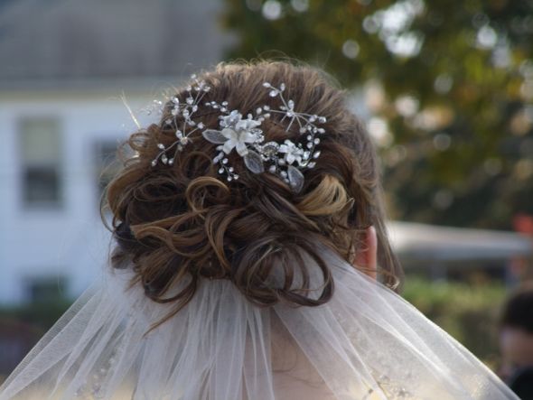 Wedding day hair hot sale pieces