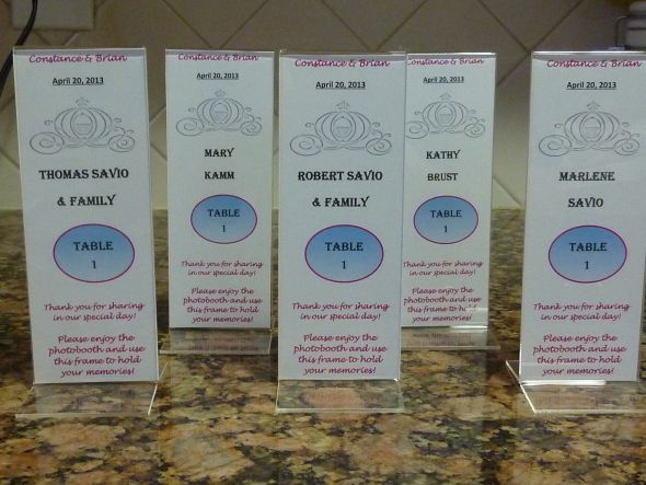DIY Escort Cards/Photobooth frames.  Opinions?