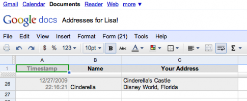 DIY Address Form :  wedding Screen Shot 2009 12 27 At 10.16.35 PM
