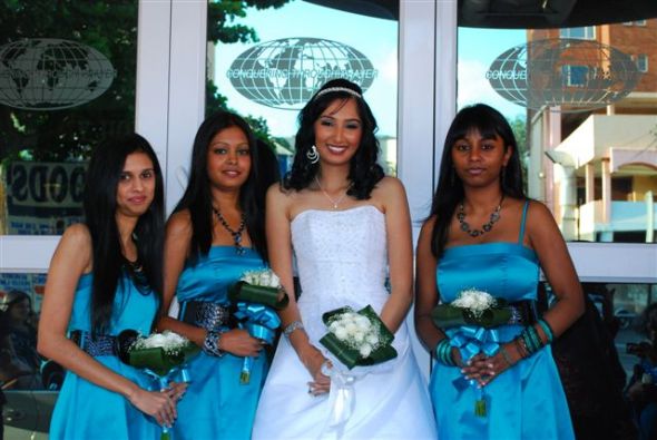 Bridesmaids and Bride