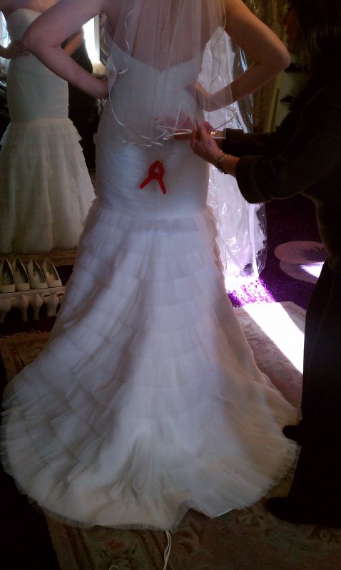 Wtoo-- pictures on real brides? : wedding wtoo watters dress Back Shot 1