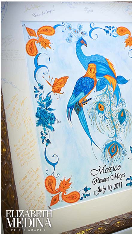 Thumb print Tree / Guest Book Alternative :  wedding guestbook diy alternative Elizabeth Medina Photography Mexico