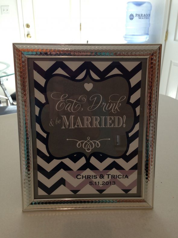 My Navy Blue Chevron Wedding!