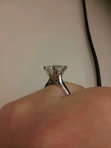 Asha Diamond e-ring pictures please! :  wedding asha engagement simulant ring pictures IMG 201205102394