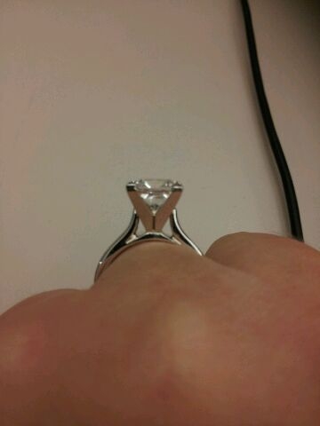 Asha Diamond e-ring pictures please! :  wedding asha engagement simulant ring pictures IMG 2012051035914