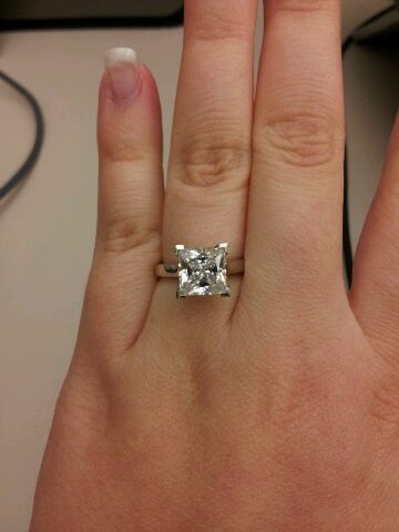 Asha Diamond e-ring pictures please! :  wedding asha engagement simulant ring pictures IMG 2012051048823