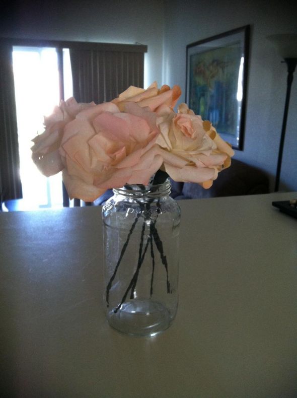 Coffee Filter Roses