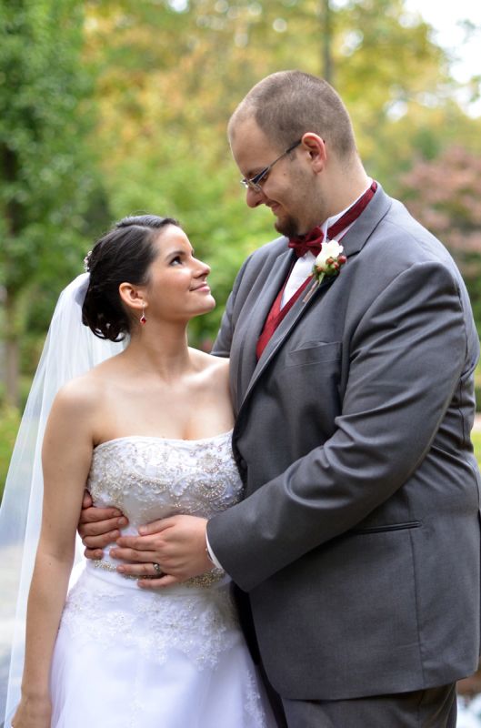 Our outdoor fall castle wedding! (Photo heavy) :  wedding autumn bridesmaids castle ceremony dress flowers inspiration makeup ohio outdoor purple red 146
