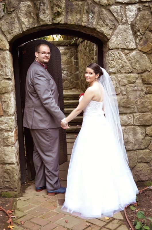 Our outdoor fall castle wedding! (Photo heavy) :  wedding autumn bridesmaids castle ceremony dress flowers inspiration makeup ohio outdoor purple red 154