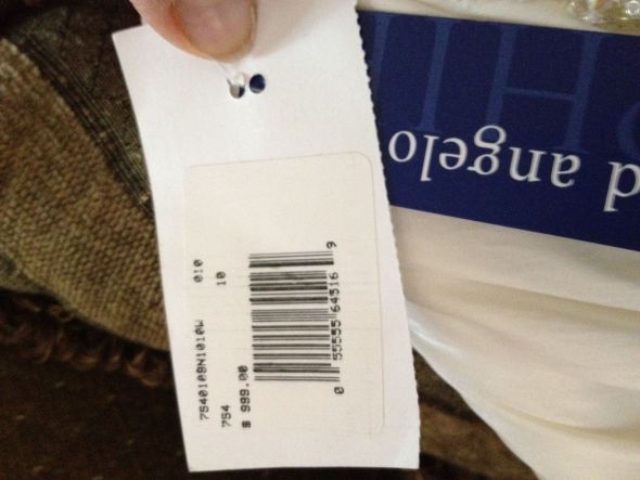 Never been worn Alfred Angelo Wedding Dress! : wedding wedding dress unworn alfred angelo never been used dress for sale dress unused gold ceremony reception Dress Tags