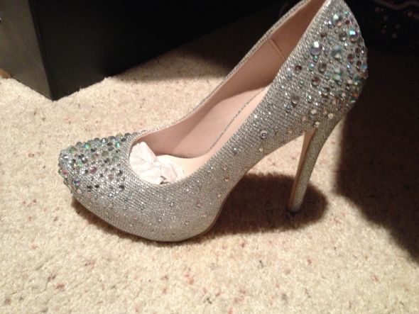 Found my wedding shoes! Bling*Silver*Heels